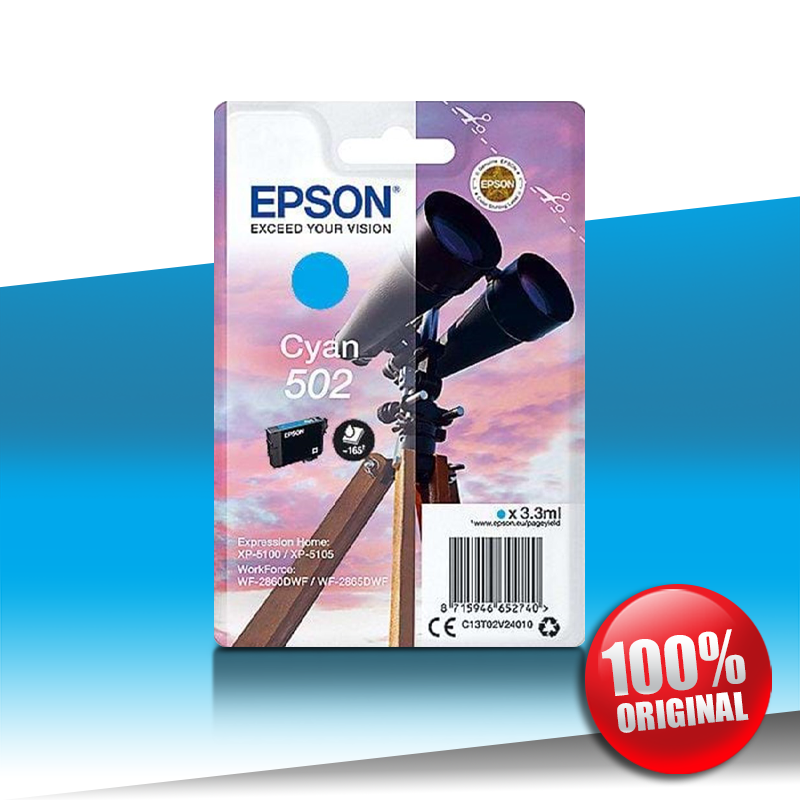 Tusz Epson 5100 XP (502) CYAN 3,3ml Tusz Epson 5100 XP (502) CYAN 3,3ml