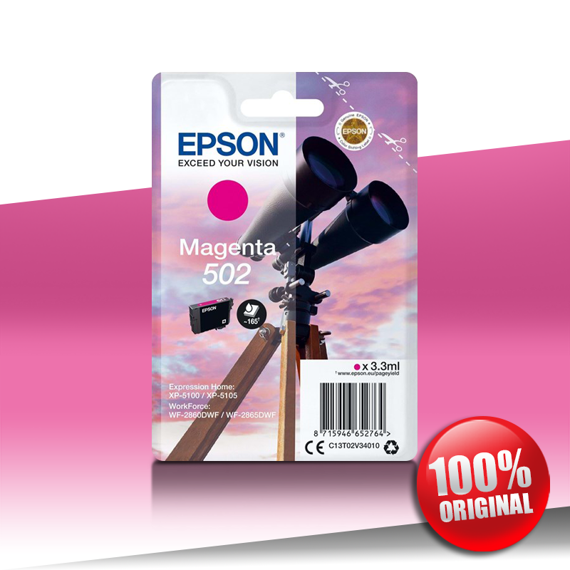 Tusz Epson 5100 XP (502) MAGENTA 3,3ml