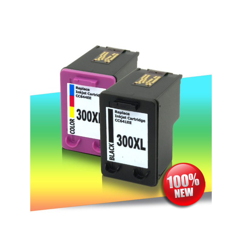 Tusz HP 300 XL BLACK + 300 XL KOLOR 1x18ml, 1x21ml 24inks