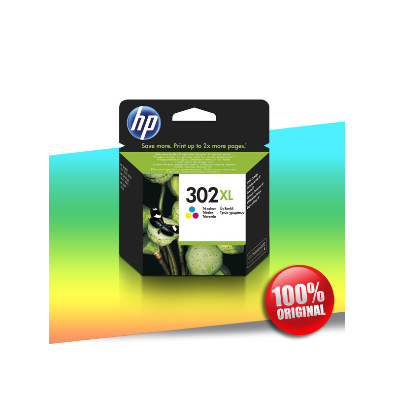 Tusz HP 302 XL KOLOR 8ml