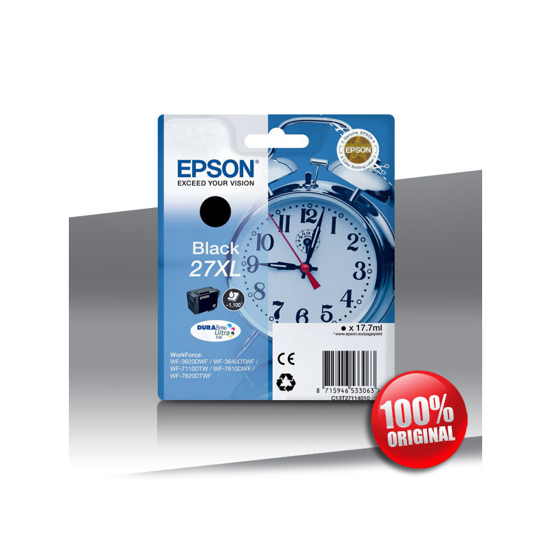Tusz Epson 3620 WF XL (T2711) BLACK 17.7ml