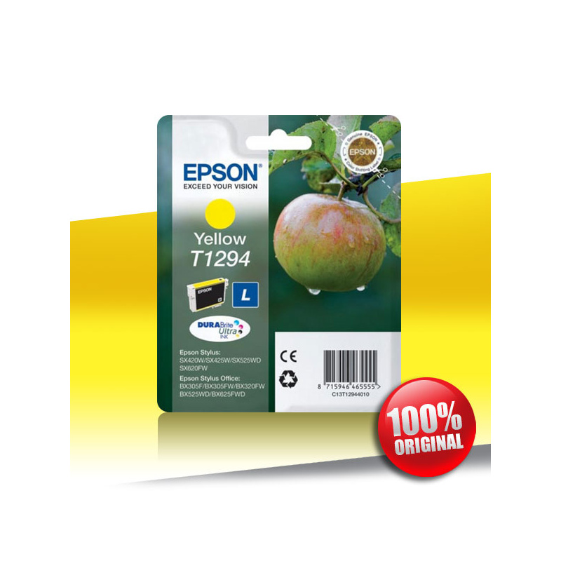 Tusz Epson 425/525 SX (T1294) YELLOW 7ml Tusz Epson 425/525 SX (T1294) YELLOW 7ml
