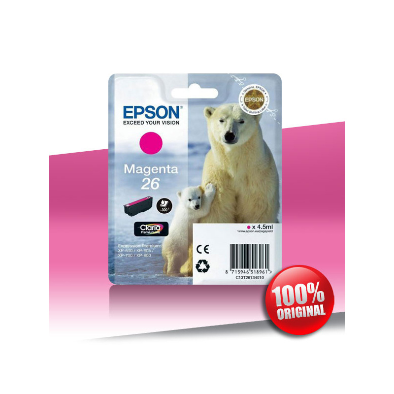 Tusz Epson 600 XP (T2613) MAGENTA 4,5ml