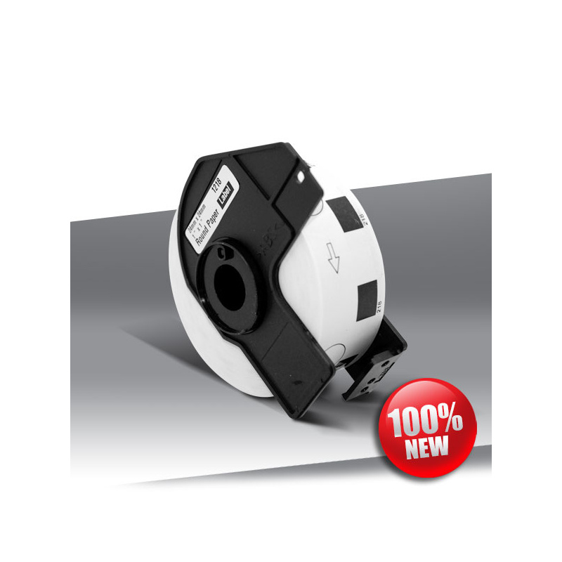Taśma Brother DK-11218 BLACK on WHITE 24inks 1000szt (fi 24mm)