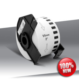 Taśma Brother DK-22223 BLACK on WHITE 24inks 30,48m (50mm)