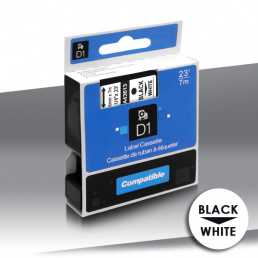 Taśma Dymo 43613 BLACK on WHITE 24inks 6mm