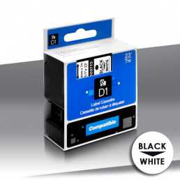 Taśma Dymo 53713 BLACK on WHITE 24inks 24mm