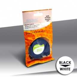 Taśma Dymo Letratag 59421 BLACK on WHITE 24inks 12mm