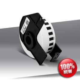 Taśma Brother DK-22211 BLACK on WHITE 24inks 15,24m (29mm)