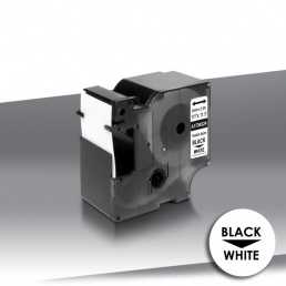 Taśma Dymo Rhino 1734524 BLACK on WHITE 24inks 24mm