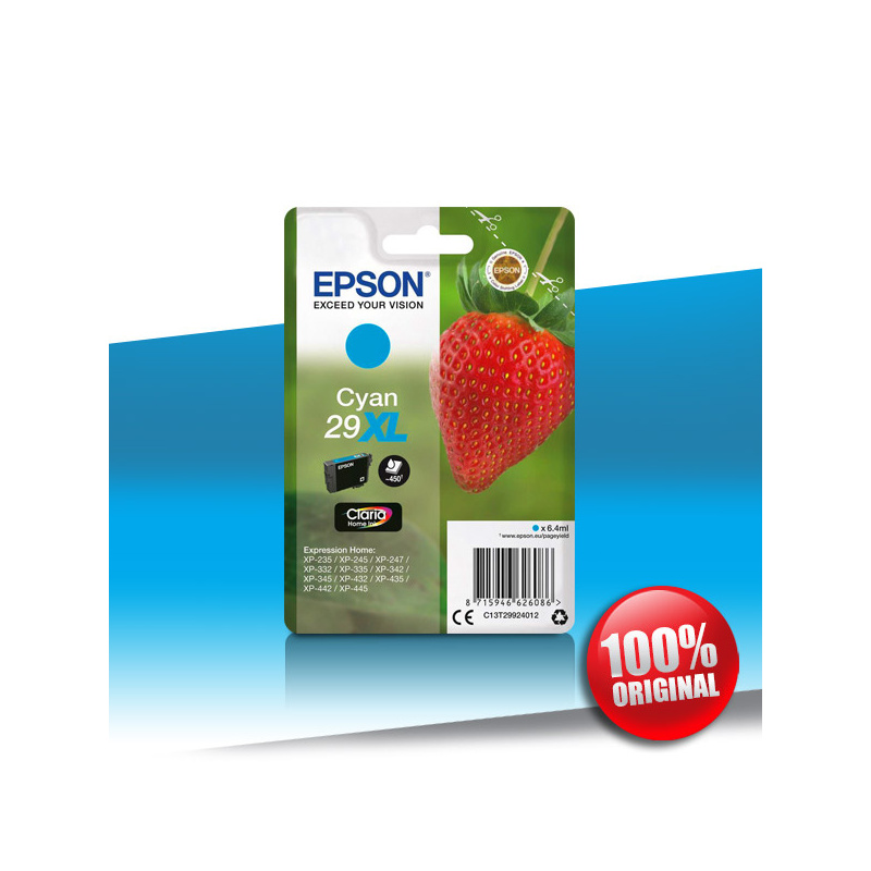 Tusz Epson 235 (T2992) XP CYAN XL 6,4ml