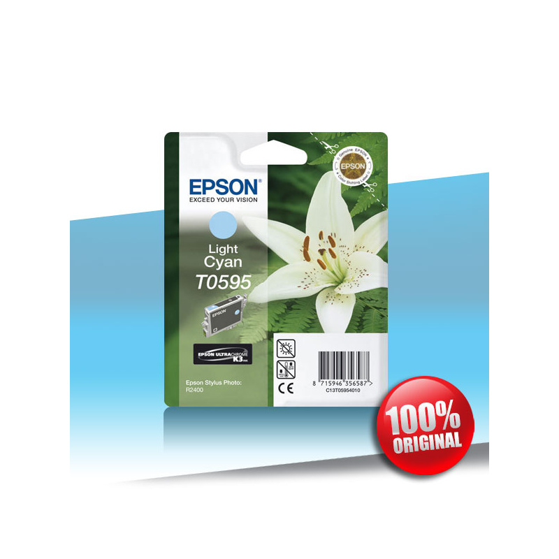 Tusz Epson 2400 SPh R (T0595) LIGHT CYAN 13ml Tusz Epson 2400 SPh R (T0595) LIGHT CYAN 13ml