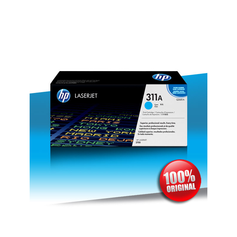 Toner HP 3700 CLJ CYAN Oryginalny 6000str