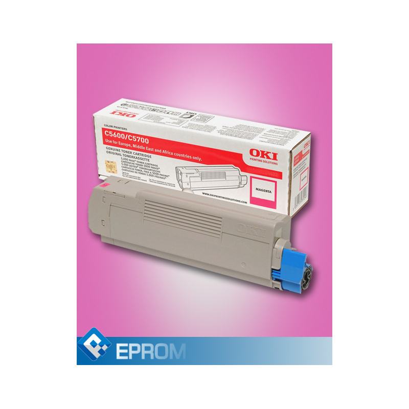 Toner OKI 5600/5700 C MAGENTA Oryginalny 2000str Toner OKI 5600/5700 C MAGENTA Oryginalny 2000str