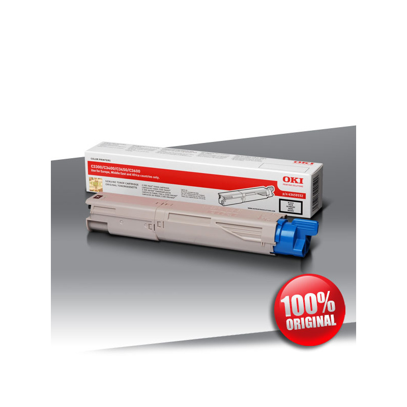 Toner OKI 3300/3400 C BLACK Oryginalny 1500str Toner OKI 3300/3400 C BLACK Oryginalny 1500str