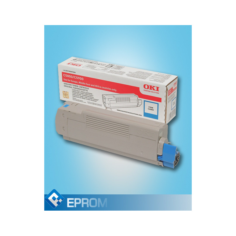Toner OKI 5800/5900 C CYAN Oryginalny 5000str Toner OKI 5800/5900 C CYAN Oryginalny 5000str