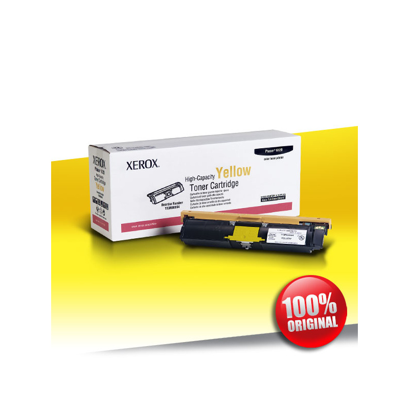 Toner Xerox 6120 Phaser YELLOW Oryginalny 4500str Toner Xerox 6120 Phaser YELLOW Oryginalny 4500str
