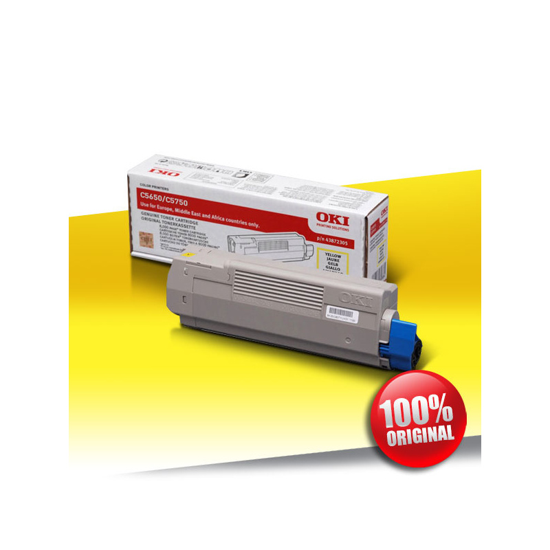 Toner OKI 5650/5750 C YELLOW Oryginalny 2000str Toner OKI 5650/5750 C YELLOW Oryginalny 2000str