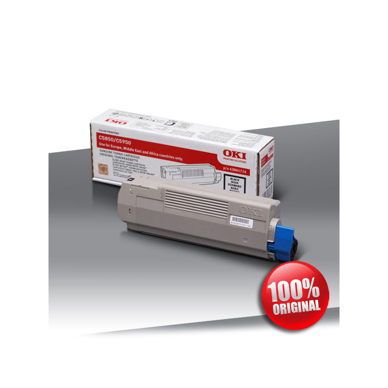 Toner OKI 5850/5950 C BLACK Oryginalny 8000str Toner OKI 5850/5950 C BLACK Oryginalny 8000str