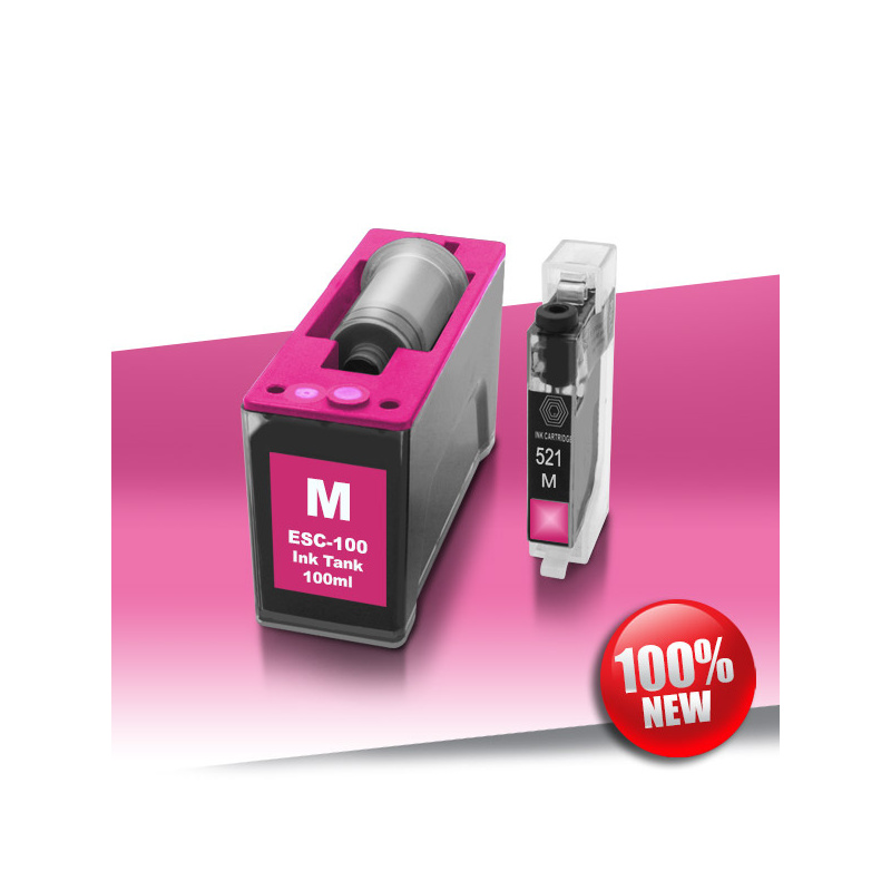 Tusz Canon 521 CLI (iP 4600) MAGENTA 24inks AutoReset+100 ml Tusz Canon 521 CLI (iP 4600) MAGENTA 24inks AutoReset+100 ml