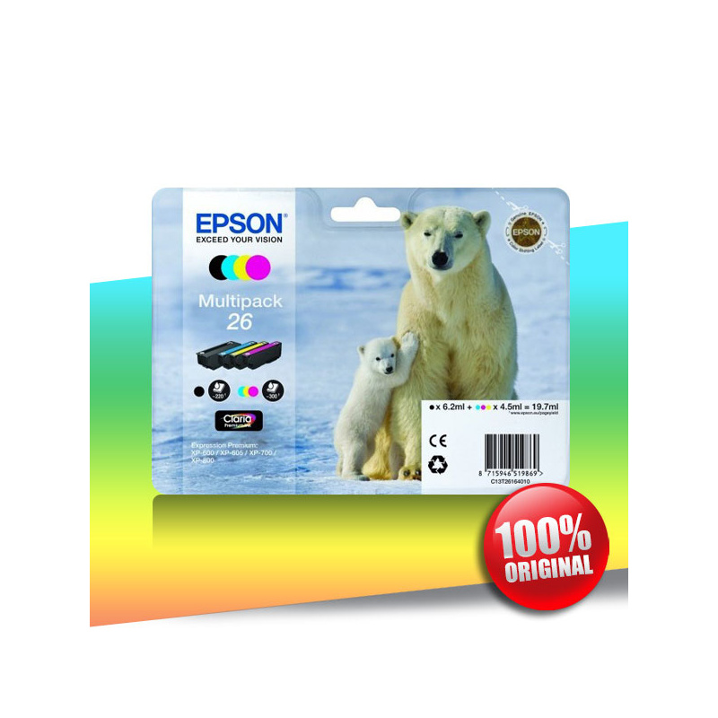 Tusz Epson 600 XP (T2616) MULTIPACK 19,7ml