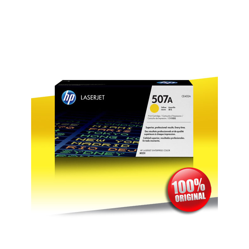 Toner HP 507A (551/575) ENTERP. M CLJ YELLOW Oryginalny 6K