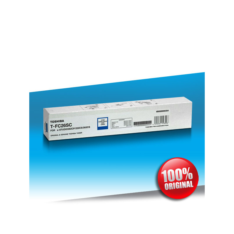 Toner Toshiba C263 (T-FC26SC) e-studio CYAN Oryginalny 6K