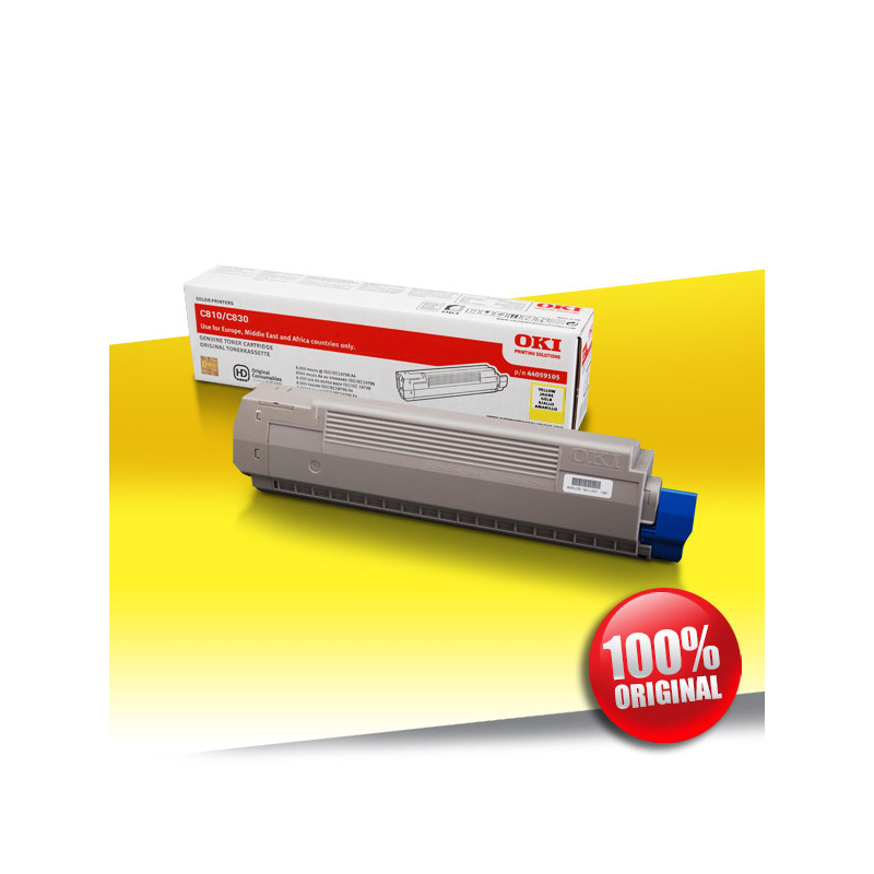 Toner OKI 810/830 C YELLOW Oryginalny 8K