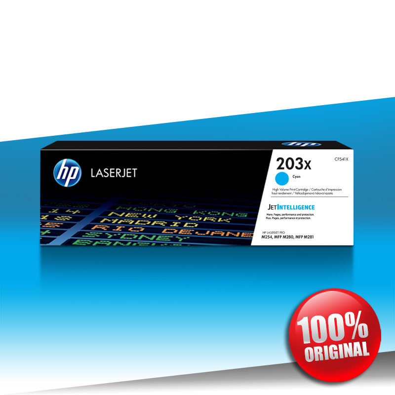 Toner HP 203X (254/281) PRO M CLJ CYAN Oryginalny 2,5K