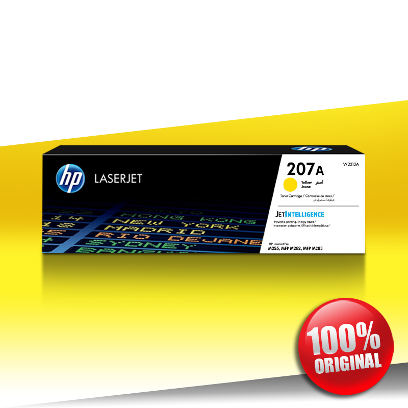 Toner HP 207A (255/283) PRO M CLJ YELLOW Oryginalny 1,2K