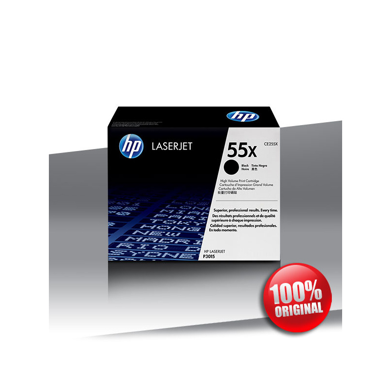 Toner HP 55X (P3015) LJ Oryginalny 12,5K