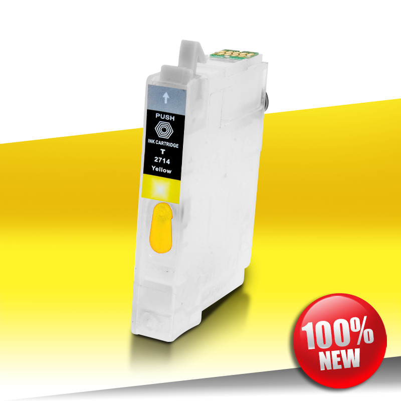 Tusz Epson 3620 (T2714) WF YELLOW pusty z czipem samoresetującym 24inks