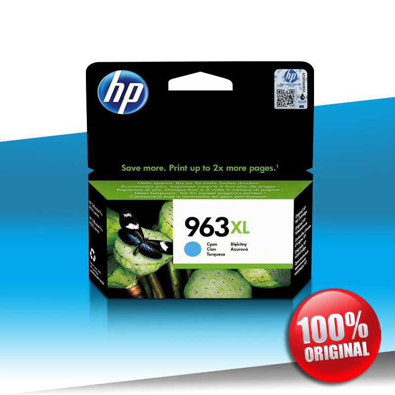 Tusz HP 963 XL CYAN 22,92ml