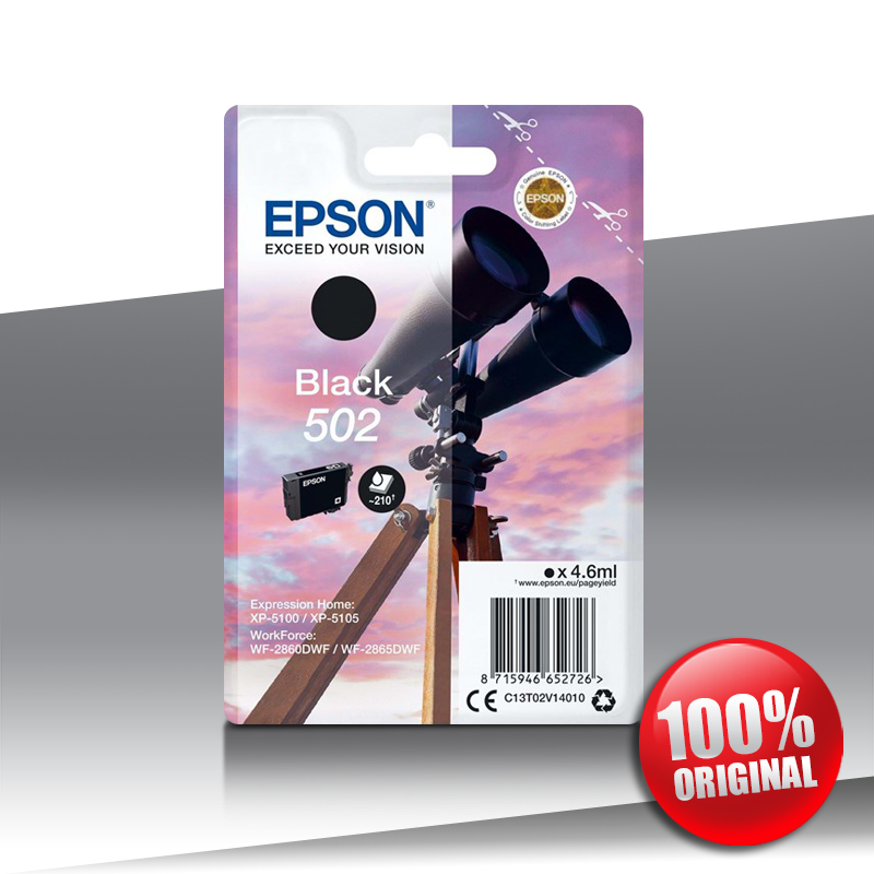 Tusz Epson 5100 XP (502) BLACK 4,6ml