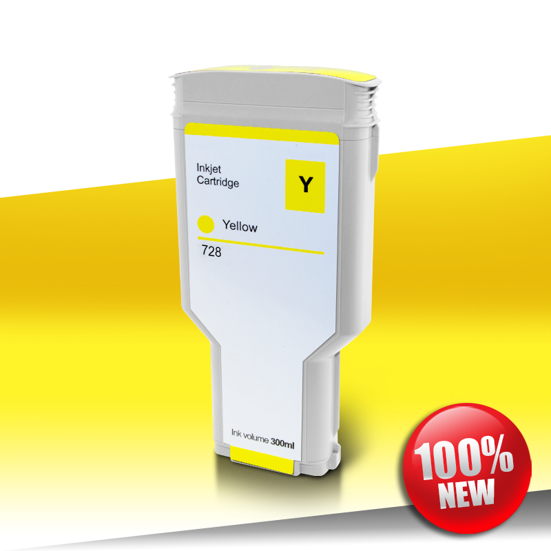 Tusz HP 728 YELLOW 300ml 24inks