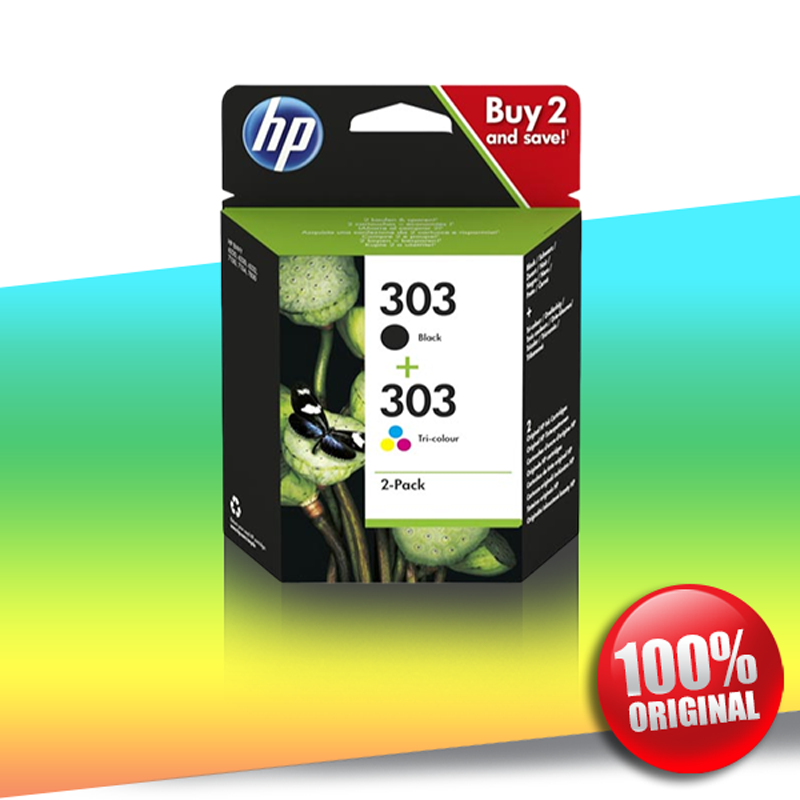 Tusz HP 303 BLACK + 303 KOLOR 4ml, 4ml