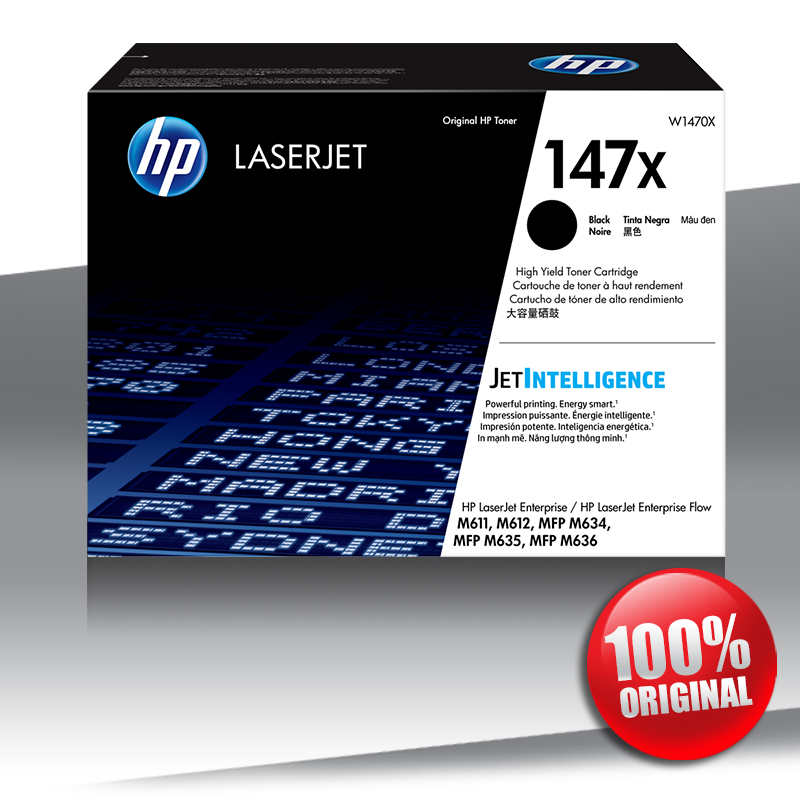 Toner HP 147X (611/636) ENTERPRISE M LJ BLACK Oryginalny 25,2K