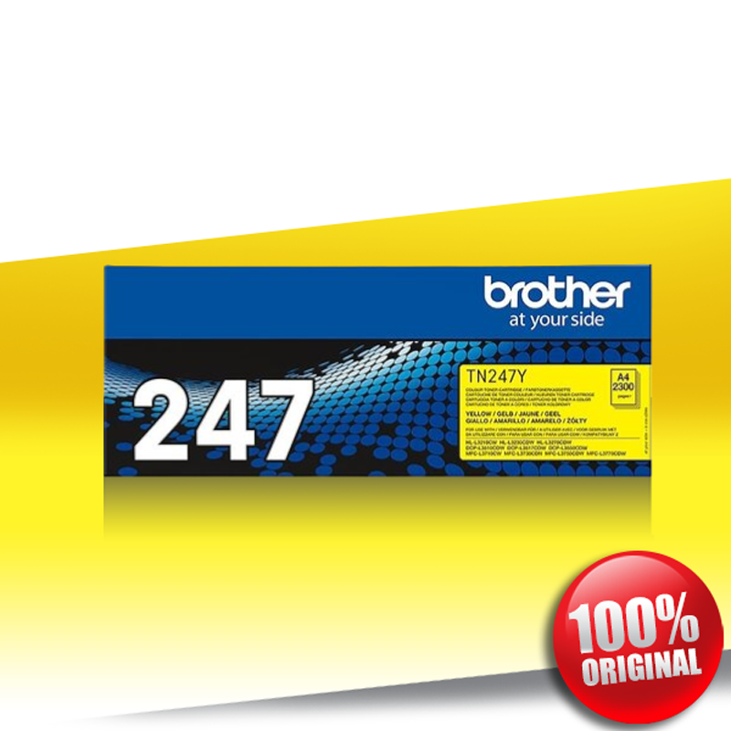 Toner Brother TN 247Y (HL-L3210) YELLOW Oryginalny 2,3K