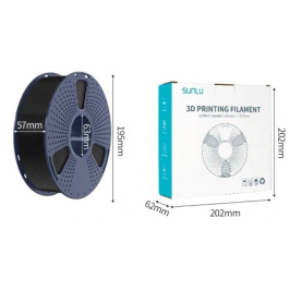 Filament ASA 1.75mm BLACK 1kg SUNLU