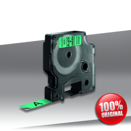Taśma Dymo 45019 BLACK on GREEN Oryginalna 12mm